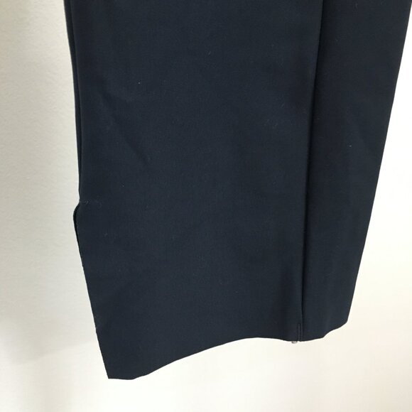 ATHLETA Dark Blue Slit Hem Euroluxe Stellar Crop Trouser Pant - Picture 9 of 11
